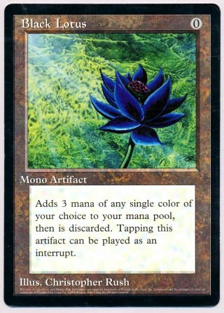 Magic The Gathering Black Lotus Giant Size 6x9 Promo Card Crt1