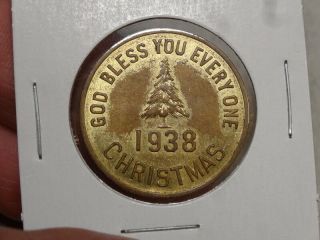 1938 American Legion Christmas Good Luck Token,  Grand Rapids,  Mi 0504 - 23
