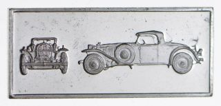 Silver Car Series - 1930 Ruxton Roadster - 2.  8 Grams Of.  925 Fine Silver Bar M34