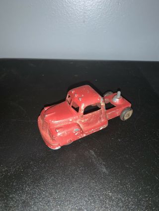 Vintage Tootsietoy Red Auto Farm Truck Painted Old Made In Usa Neat