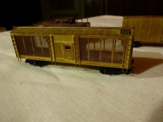 N Scale Quality Craft Brass Built Freight Cars 4 Different Cars 2