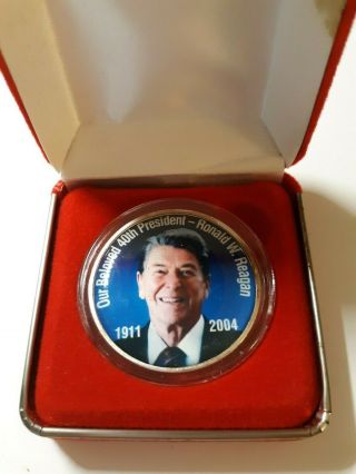 Limited Edition - 100 Mil Silver Ronald W Reagan Round -.  999 Fine