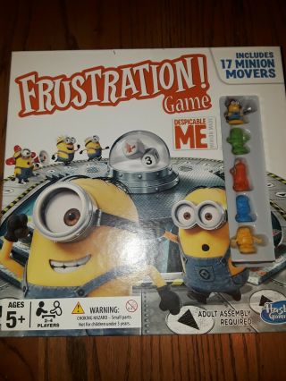 Frustration Despicable Me Minion Edition Pop - O - Matic Board Game Trouble Hasbro