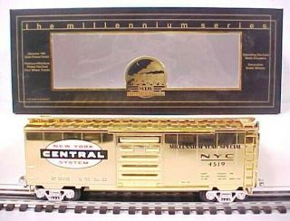 Mth 20 - 93037 York Central 18k Gold Plated Millennium Boxcar Ln/box