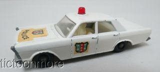 Vintage Lesney Matchbox No.  55/59 Ford Galaxie Police Car