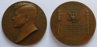 1961 John F.  Kennedy Inauguration Medal,  3 Inch Jfk,  Gilroy Roberts (061638x)