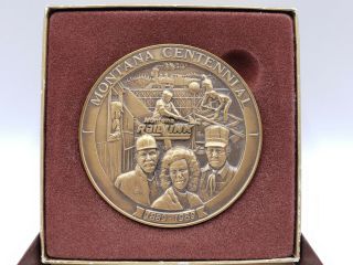 1889 - 1989 Montana Rail Link Montana Centennial Medal