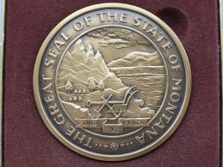 1889 - 1989 Montana Rail Link Montana Centennial Medal 2
