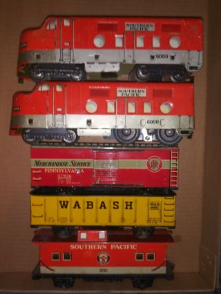 Marx 6000 Southern Pacific Train Set.  1950s