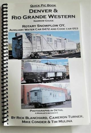 Ho Hon3 Quick Pick Book D&rgw Rotary Snowplow Oy & Train Cars 244 Detail Photos