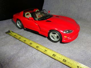 Burago Red Dodge Viper Rt/10 - 1:18 Scale - Die Cast Car Made In Italy