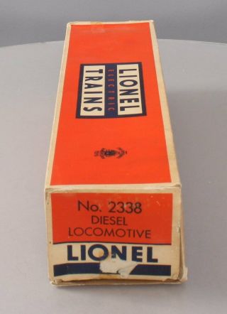 Lionel 2338 Milwaukee Road Powered Gp - 7 Diesel Locomotive Empty Box W/o Liner