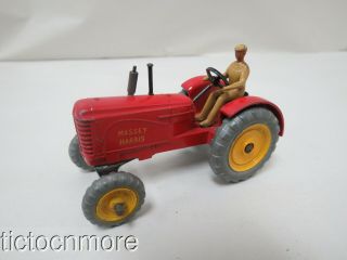Vintage Dinky Toys Pressed Steel No.  Massey - Harris Tractor W/ Driver Toy
