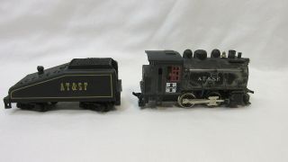 Ho Scale At&sf 0 - 4 - 0 Steam Engine & Tender