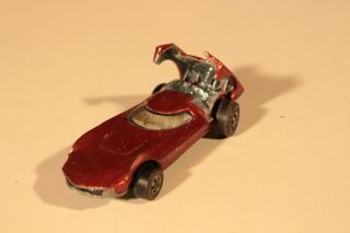 Vintage Redline Hotwheels 1968 Turbofire Red Mattel Toy Car
