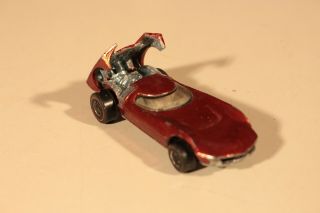 Vintage Redline Hotwheels 1968 Turbofire Red Mattel Toy Car 2