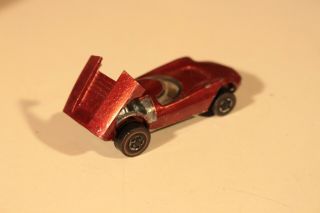 Vintage Redline Hotwheels 1968 Turbofire Red Mattel Toy Car 3