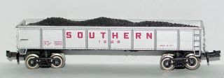 N Gauge - Southern - Gondola Coal/ore Car - W/load - 1228 - N Scale - Bachmann