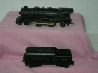 Lionel Trains Post War 2 - 4 - 2 Scout Locomotive 246 W/ Tender Blt 59 - 61