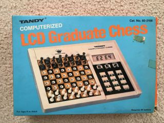 Tandy Computerized Lcd Graduate Chess Cat.  No.  60 - 2168 Radio Shack