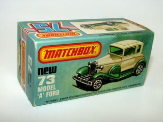 Matchbox Superfast No 73 Model A Ford Empty " L " Box With