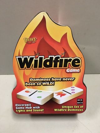 Wildfire Dominoes Electronic Game Lights Sound Fundex