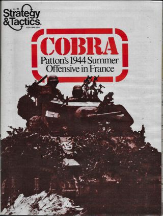 S&t 65 Cobra: Patton’s Summer Offensive - Unpunched - Strategy And Tactics - Spi