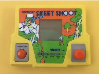 Vintage 1987 Tiger Electronic Skeet Shoot Handheld Lcd Game Great
