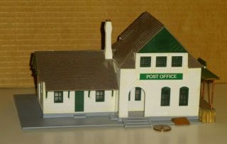 Ho Scale Post Office Building For Model Train Layouts & Displays By Life - Like