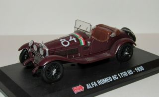 Ixo Hachette 1/43 Alfa Romeo 6c 1750 Gs 1930 Mille Miglia Tazio Nuvolari