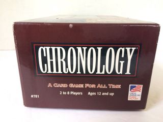 Chronology Card Family Game For All Time 3