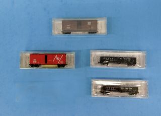 N Scale Micro Trains Freight Cars Set Of 4
