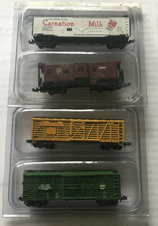 Parker Metal Corporation N Scale Freight Cars Set Of 4