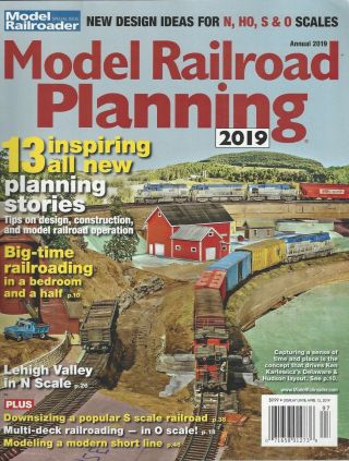 Model Railroad Planning 2019 Design Ideas For N,  Ho,  S & O Scales G617