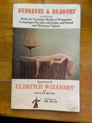 1979 Tsr Dungeons And Dragons Eldritch Wizardry