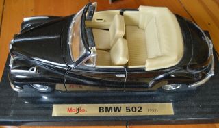 1:18 Maisto Special Edition 1955 Bmw 502 Convertible In Black 31817