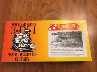 Ho Scale Roundhouse 3 - In - 1 Old Timer Series Logging And Short Line Craft Kit1513