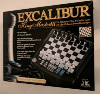 Excalibur King Master Iii Electronic Chess Computer Model 911e - 3,  Complete.