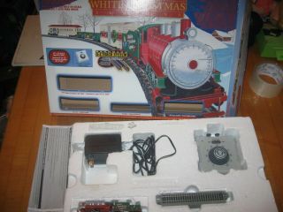 Bachmann White Christmas Express N Scale Train Set Box Missing A Curve Track
