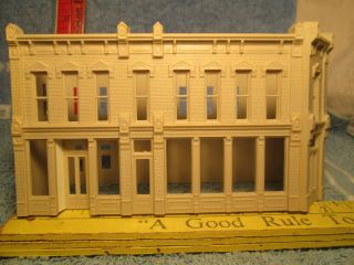 Vtg Ho Scale Two Story Store Front Building 6.  9 " By 3.  9 " Unmarked Heavy Nr