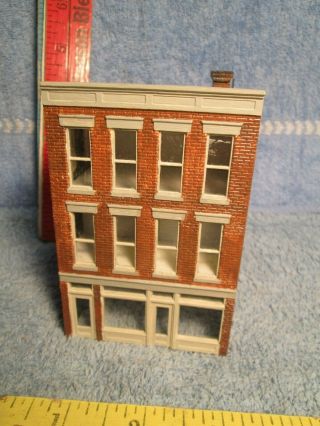Vtg Ho Scale Three Story Store Front Brick Building 4 " By 2.  9 " Unmarked Nr