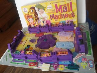 Mall Madness Electronic Shopping Board Game Milton Bradley 2004