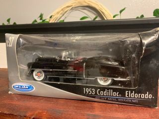 Welly - 1953 Cadillac Eldorado,  Black - 1/24 Scale Diecast Model Toy Car