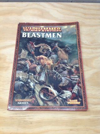 Warhammer Beastmen 8th Edition Army Book Soft Cover Rulebook Beasts Of Chaos B