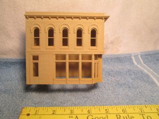 Vtg Ho Scale Two Story Store Front Brick Building 4.  6 " By 3 " Unmarked Heavy Nr