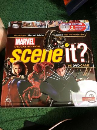 Marvel Deluxe Edition Scene It? The Dvd Game - Collectors Tin Complete