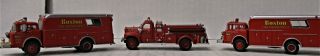 Athearn Mack B Model Fire Protection Service Pumper Truck & Rescue Unit Ho Scale 3