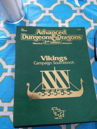 Ad&d Advanced Dungeons Dragons Vikings Campaign Sourcebook 1991 2nd Tsr 9322
