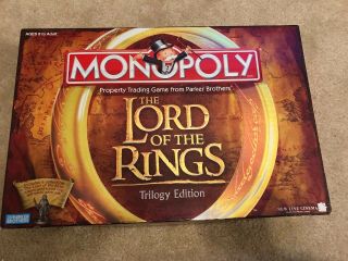 Monopoly Lord Of The Rings Trilogy Edition 2003 Board Game Complete