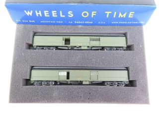 N Scale Wheels Of Time 211ts Set Of 2 Nyc York Central Baggage Passenger Car